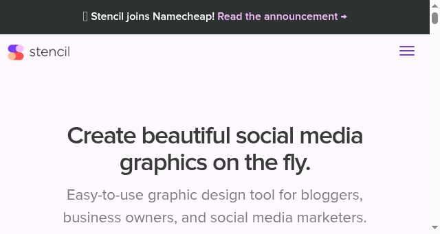 Screenshot of getstencil.com
