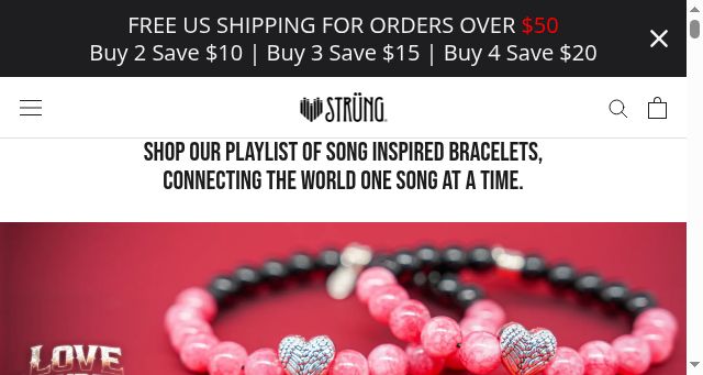 Screenshot of getstrung.com
