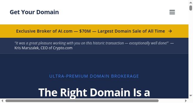 Screenshot of getyourdomain.com
