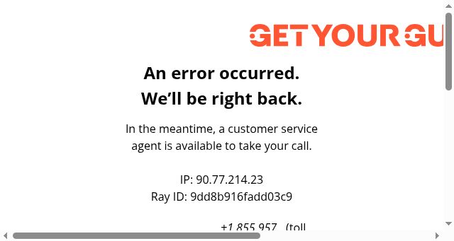 Screenshot of getyourguide.es