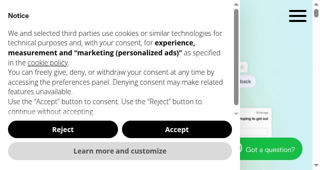 Screenshot of gevme.com