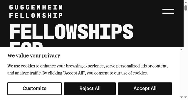 Screenshot of gf.org