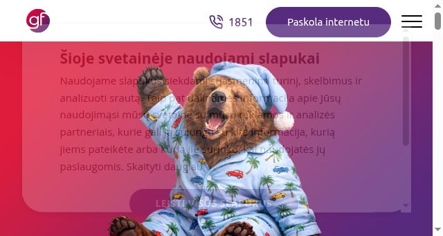 Screenshot of gfbankas.lt