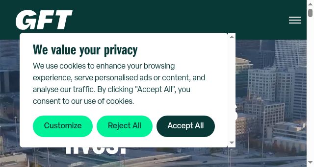 Screenshot of gftinc.com