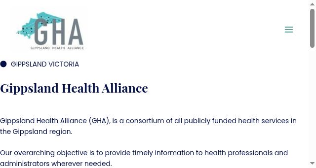 Screenshot of gha.net.au