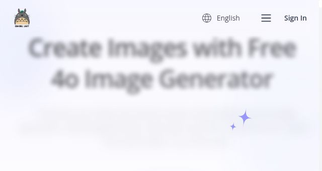 Screenshot of ghibliart.ai