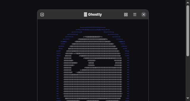 Screenshot of ghostty.org