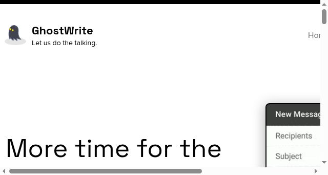 Screenshot of ghostwrite.rip