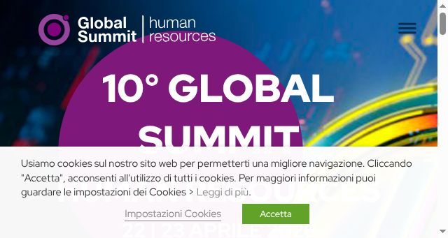 Screenshot of ghrsummit.it