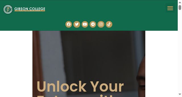 Screenshot of gibsoncollege.edu.et