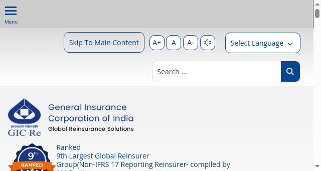 Screenshot of gicre.in