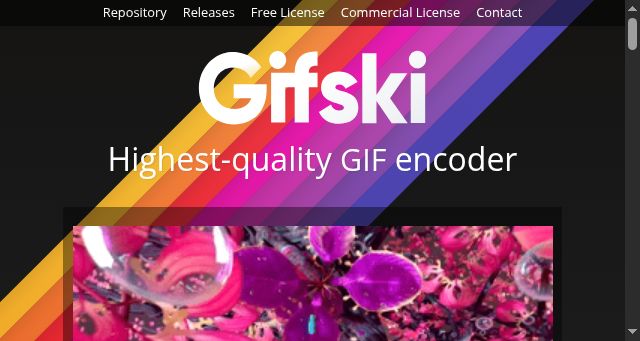 Screenshot of gif.ski