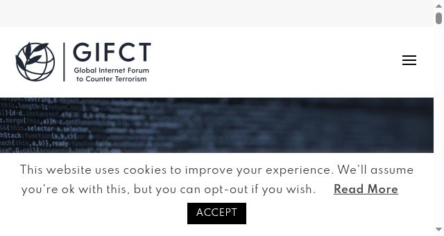 Screenshot of gifct.org