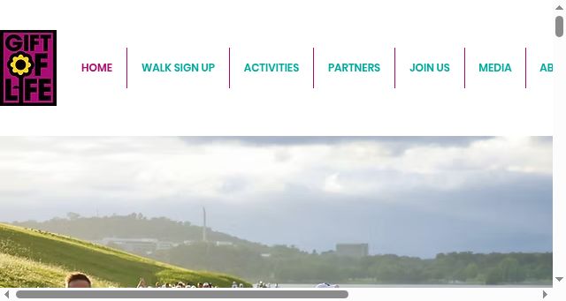Screenshot of giftoflife.asn.au