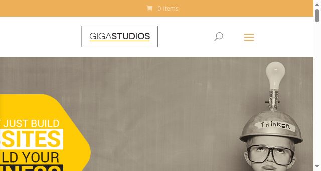 Screenshot of giga-studios.com