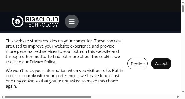Screenshot of gigab2b.com