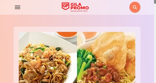 Screenshot of gilapromo.co.id