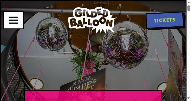 Screenshot of gildedballoon.co.uk