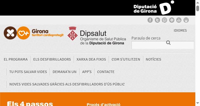 Screenshot of gironaterritoricardioprotegit.cat