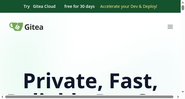 Screenshot of gitea.com