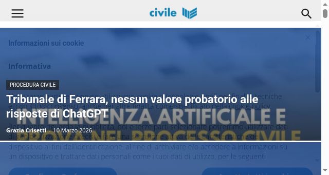 Screenshot of giuricivile.it