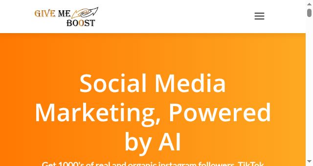 Screenshot of givemeboost.com