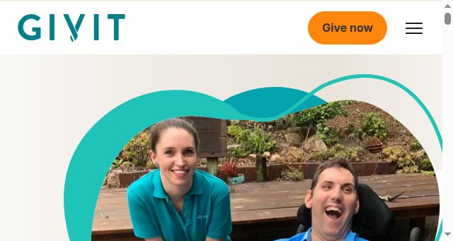 Screenshot of givit.org.au