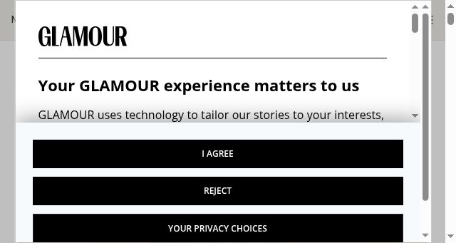 Screenshot of glamourmagazine.co.uk