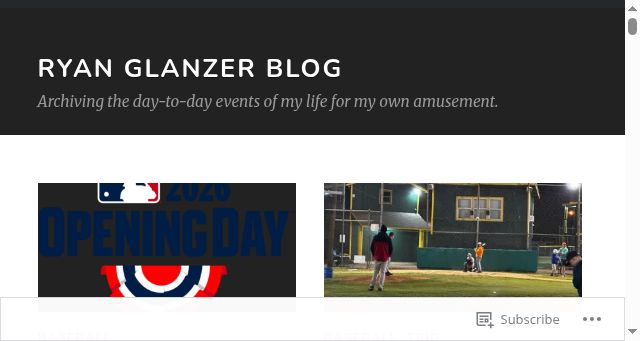 Screenshot of glanzer.blog