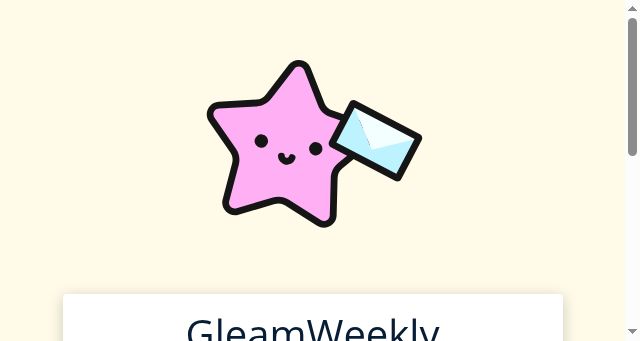Screenshot of gleamweekly.com