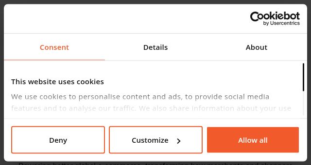 Screenshot of global-e.com