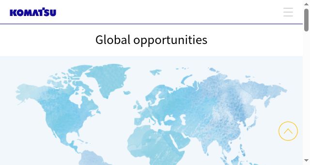 Screenshot of globalcareers.komatsu