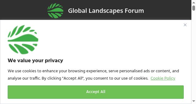 Screenshot of globallandscapesforum.org