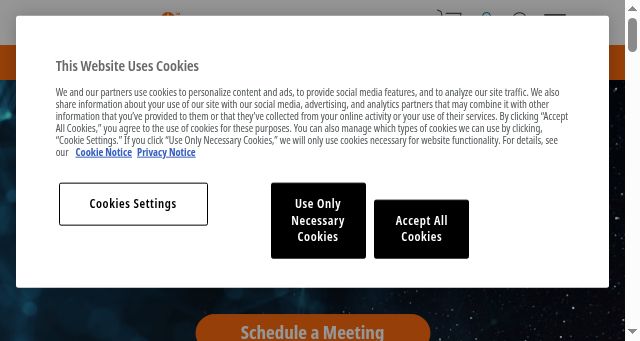 Screenshot of globalstar.com