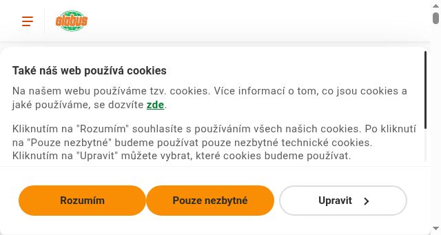 Screenshot of globus.cz