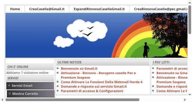 Screenshot of gmail.it