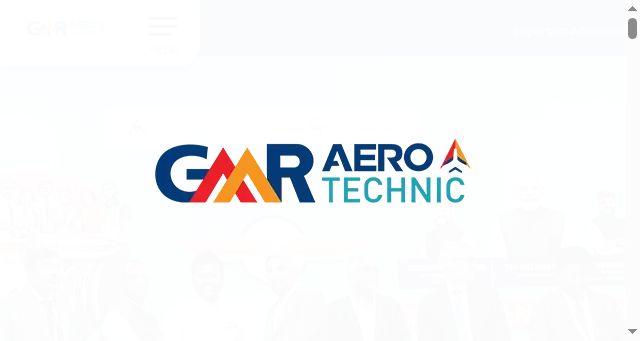 Screenshot of gmraerotech.in