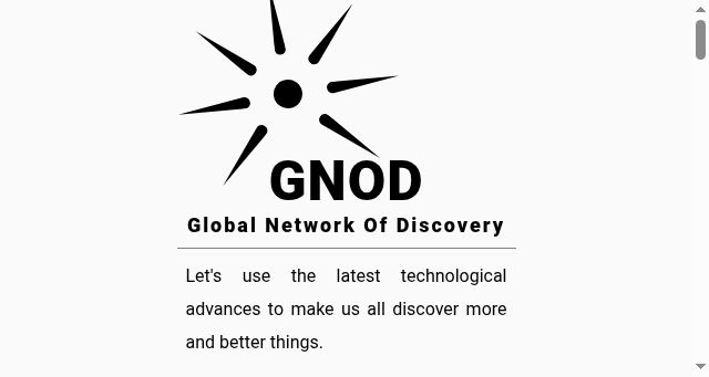 Screenshot of gnod.com