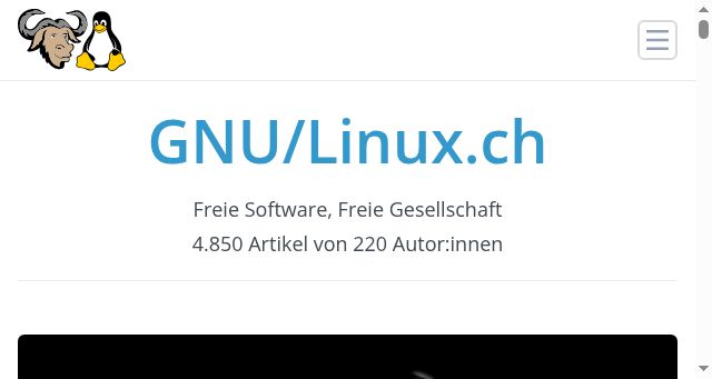 Screenshot of gnulinux.ch