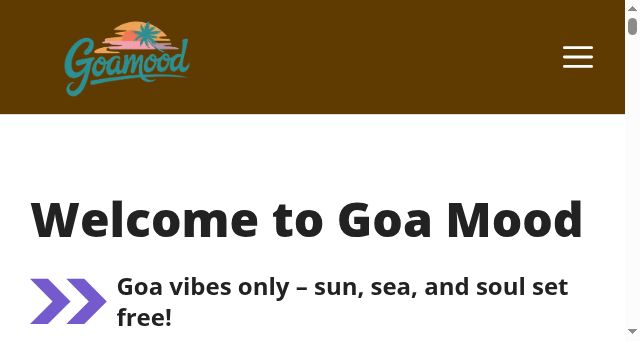 Screenshot of goamood.com