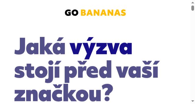 Screenshot of gobananas.cz
