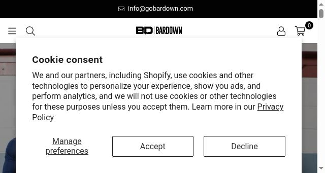 Screenshot of gobardown.com