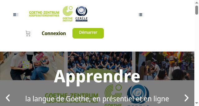 Screenshot of goethe.mg