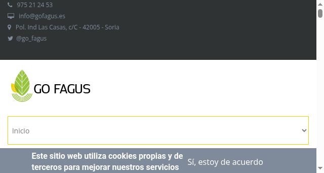 Screenshot of gofagus.es
