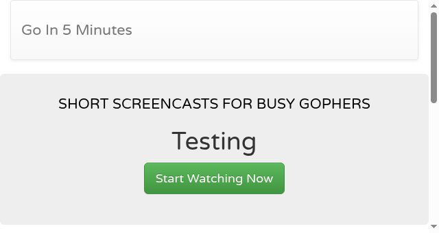 Screenshot of goin5minutes.com