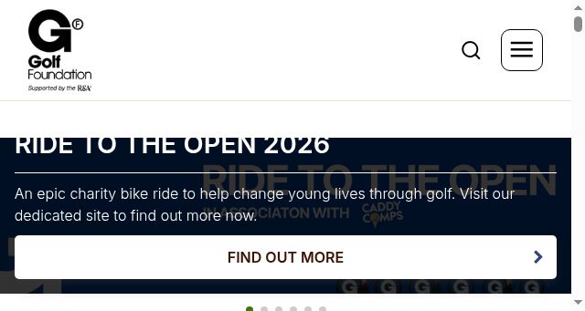 Screenshot of golf-foundation.org