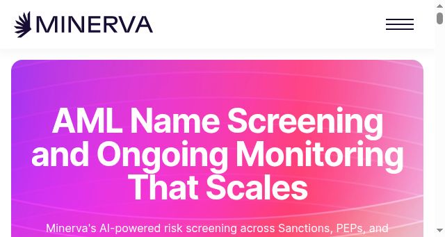 Screenshot of gominerva.com