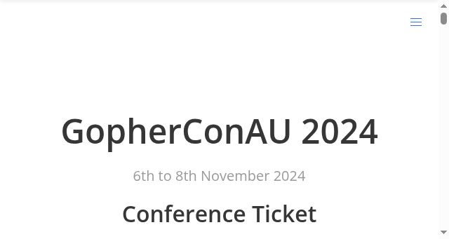 Screenshot of gophercon.com.au
