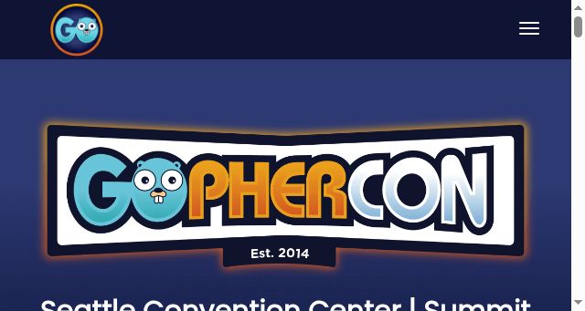 Screenshot of gophercon.com