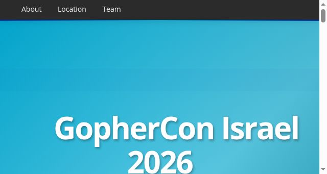 Screenshot of gophercon.org.il